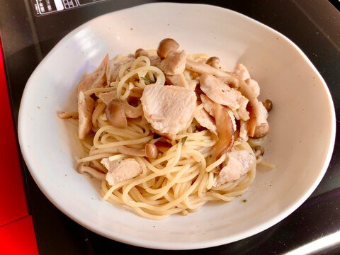 きのこのお吸い物の素パスタ